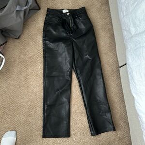Aritzia leather pants